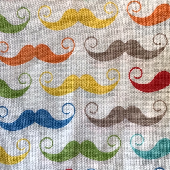 Rainbow mustache ponytail beach man bun Scrunchie - Picture 2 of 2